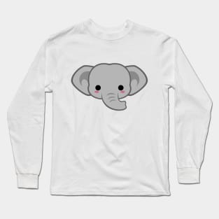 Cute Asian Elephant Long Sleeve T-Shirt